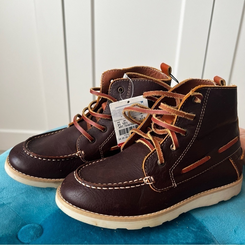 ZARA Kids Leather Oxford Boots sz. 12.5